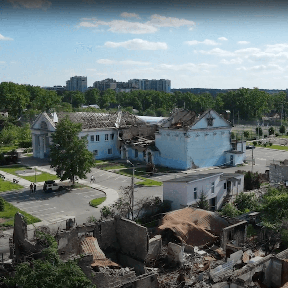 Rebuilding one street in Ukraine