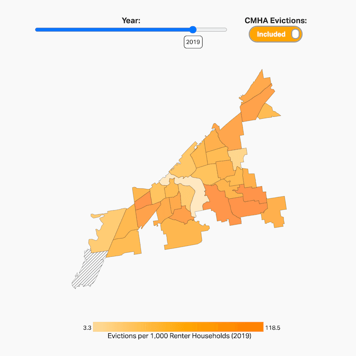 Cleveland Eviction Mapping