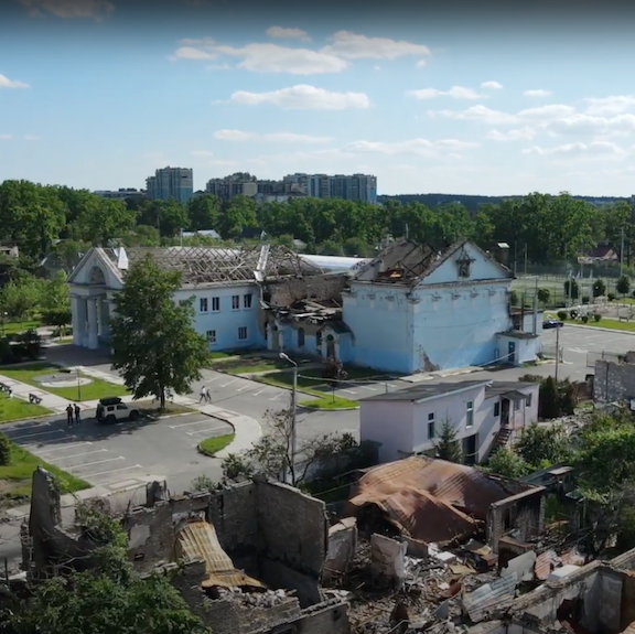 Rebuilding one street in Ukraine